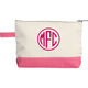 Choice of Monogram Style Canvas Make-Up Bag Image 1 of 14